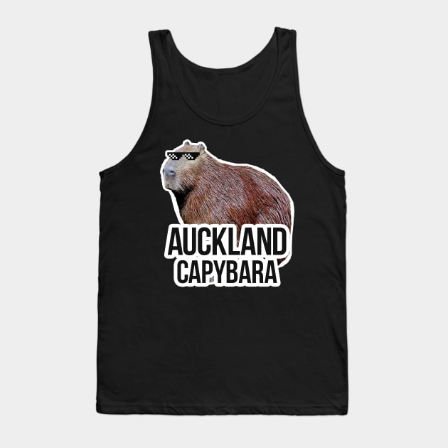 Auckland capybara meme Tank Top by NeedsFulfilled